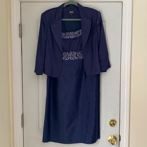 Adrianna papell beaded jacket dress